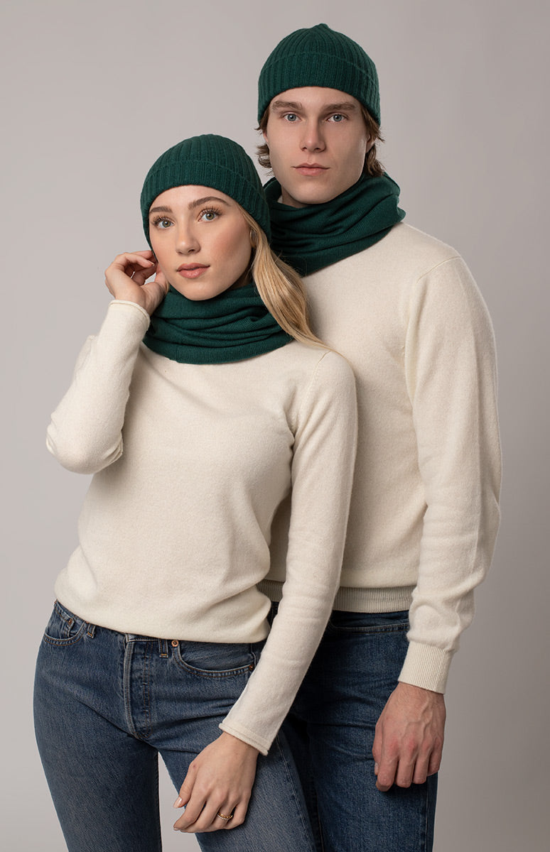 Cappello a costa unisex in Cashmere in Vendita Online – ONECASHMERE